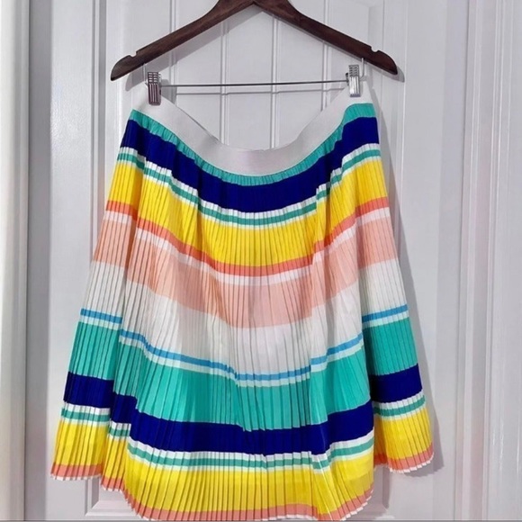 Merona Multicolor Accordion Pleat Plus Skirt XXL - Picture 3 of 4